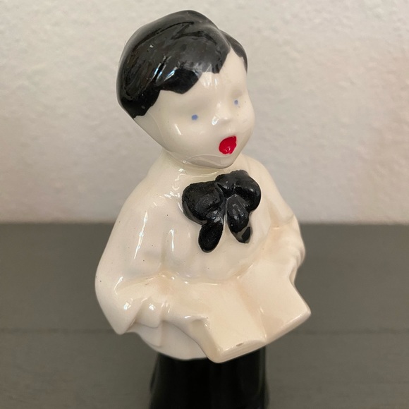 Antique porcelain choir set: 4 choirboys and 2 angels - Picture 6 of 10